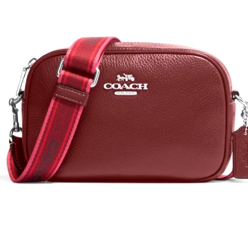 Coach Burgundy Leather Crossbody Bag